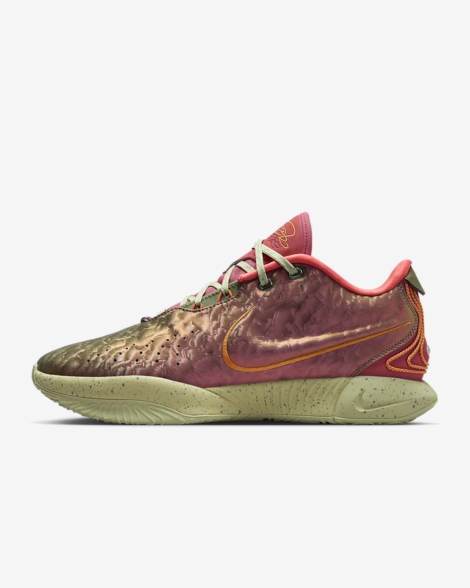 LeBron XXI 'Queen Conch' EP Basketball Shoes - Ember Glow/Campfire Orange/Dark Russet/Elemental Gold