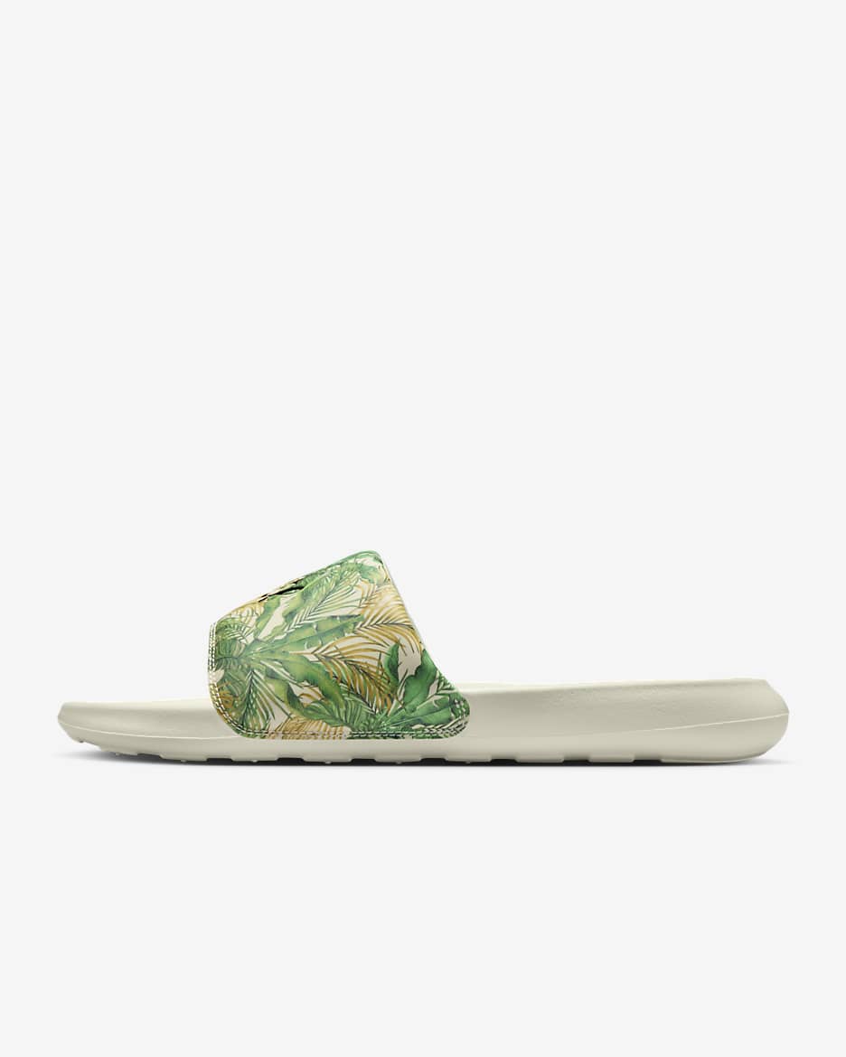 Nike Victori One Women's Print Slides - Sea Glass/Sail/Black