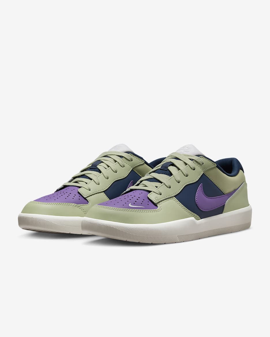 Buty do skateboardingu Nike SB Force 58 Premium - Olive Aura/Armory Navy/Summit White/Black Raspberry