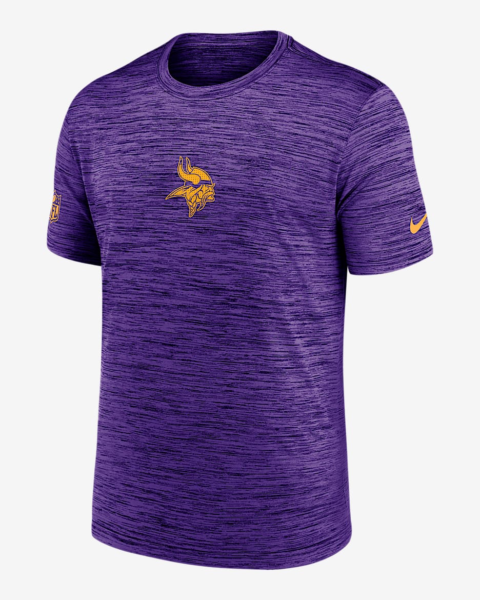Minnesota Vikings Sideline Team Issue Velocity Men's Nike Dri-FIT NFL T-Shirt - Purple