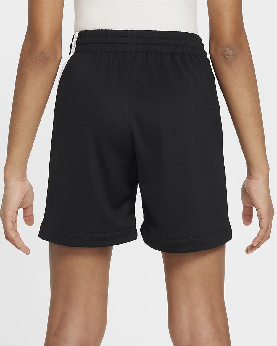 Nike Multi+ Big Kids' Dri-FIT Training Shorts - Black/White/Black