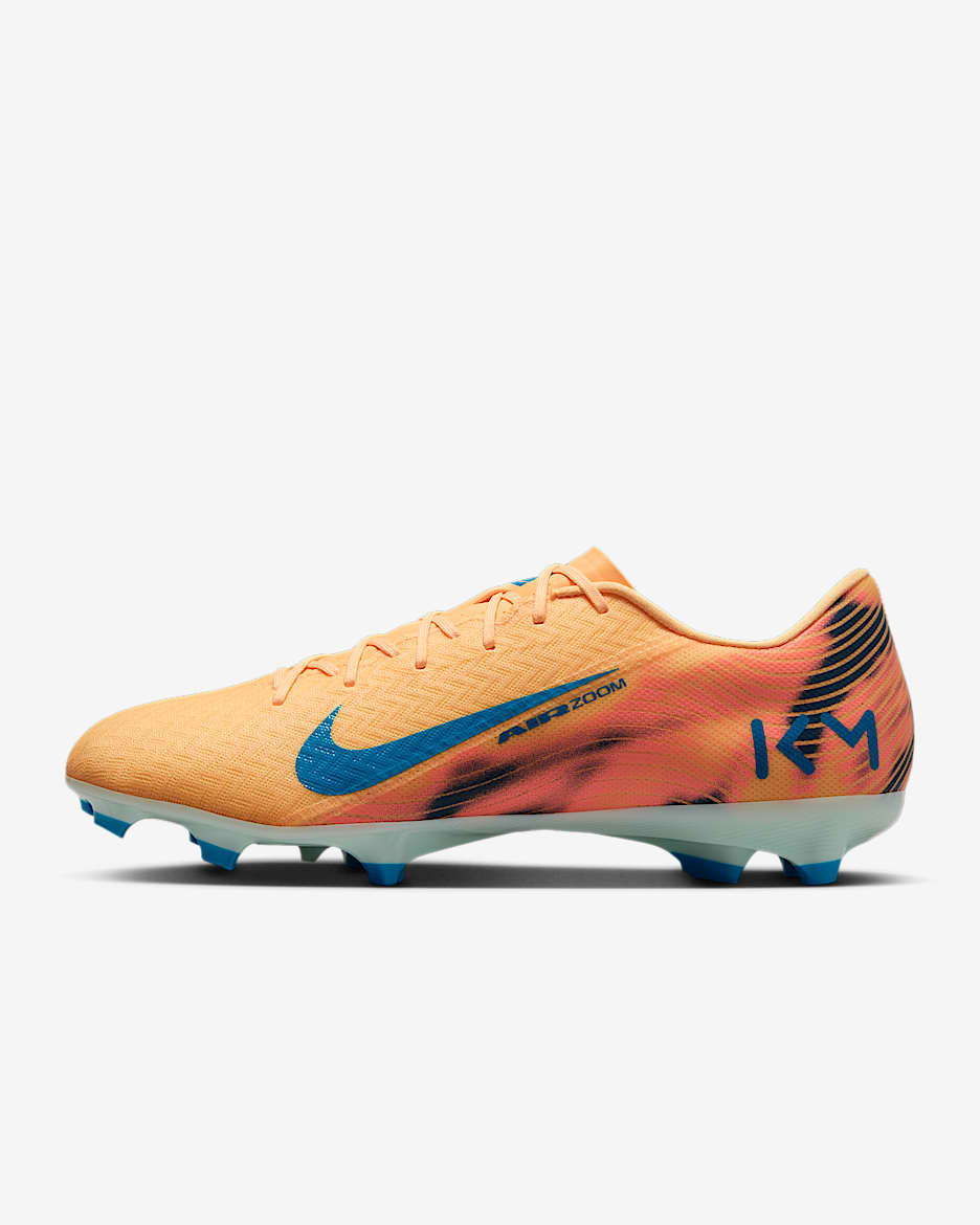Nike Mercurial Vapor 16 Academy "Kylian Mbappé" Botas de fútbol de perfil bajo multisuperficie - Melon Tint/Igloo/Neo Turquoise