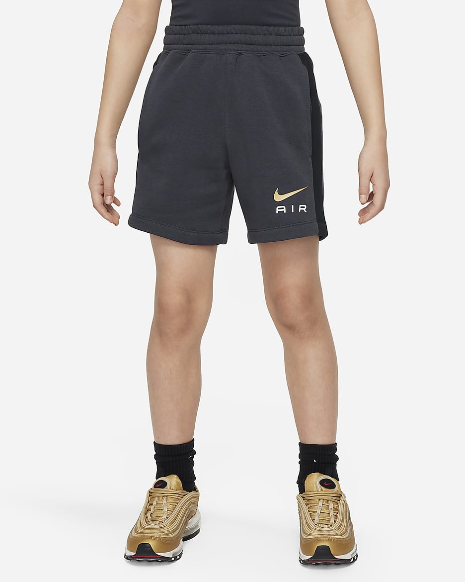 Nike Air Older Kids' (Boys') Fleece Shorts - Dark Smoke Grey/Black