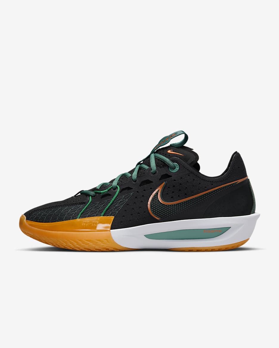 Nike G.T. Cut 3 Basketball Shoes - Black/Vintage Green/Bicoastal/Malachite