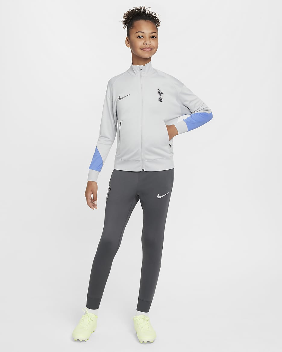 Tottenham Hotspur Strike Older Kids' Nike Dri-FIT Football Knit Tracksuit - Grey Fog/Dark Grey/Polar/Dark Grey