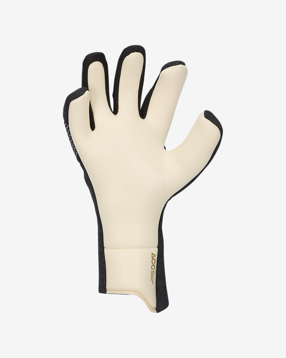 Nike Vapor Dynamic Fit Goalkeeper Gloves - Black/White/Metallic Gold Coin