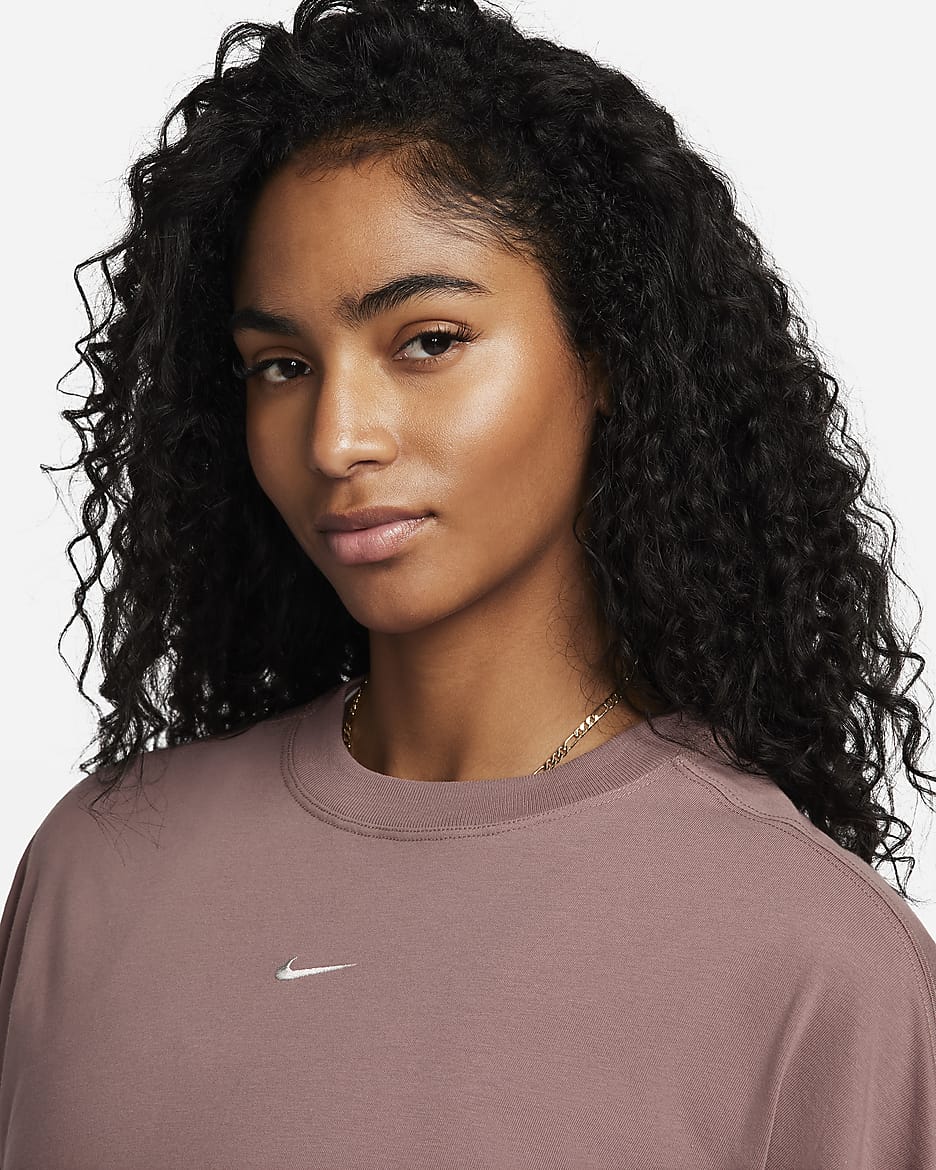 Nike Sportswear Women's Oversized Long-Sleeve Top - Smokey Mauve