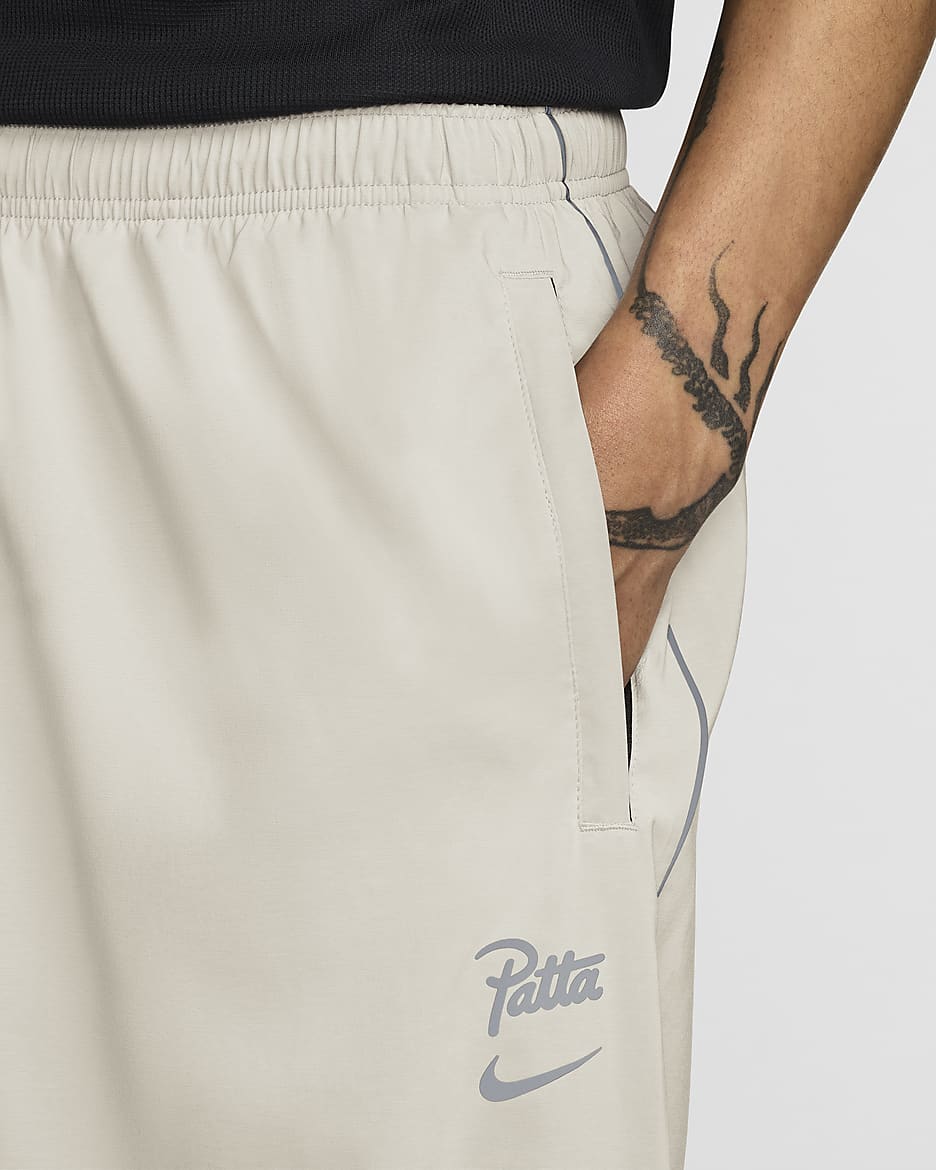 Nike x Patta Running Team Men's Tracksuit Bottoms - Sand Drift/Cream II