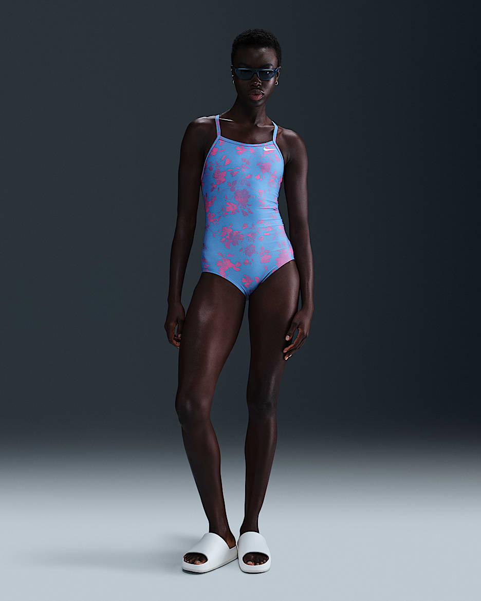 Nike Swim HydraStrong Women's Racerback One-Piece - University Blue