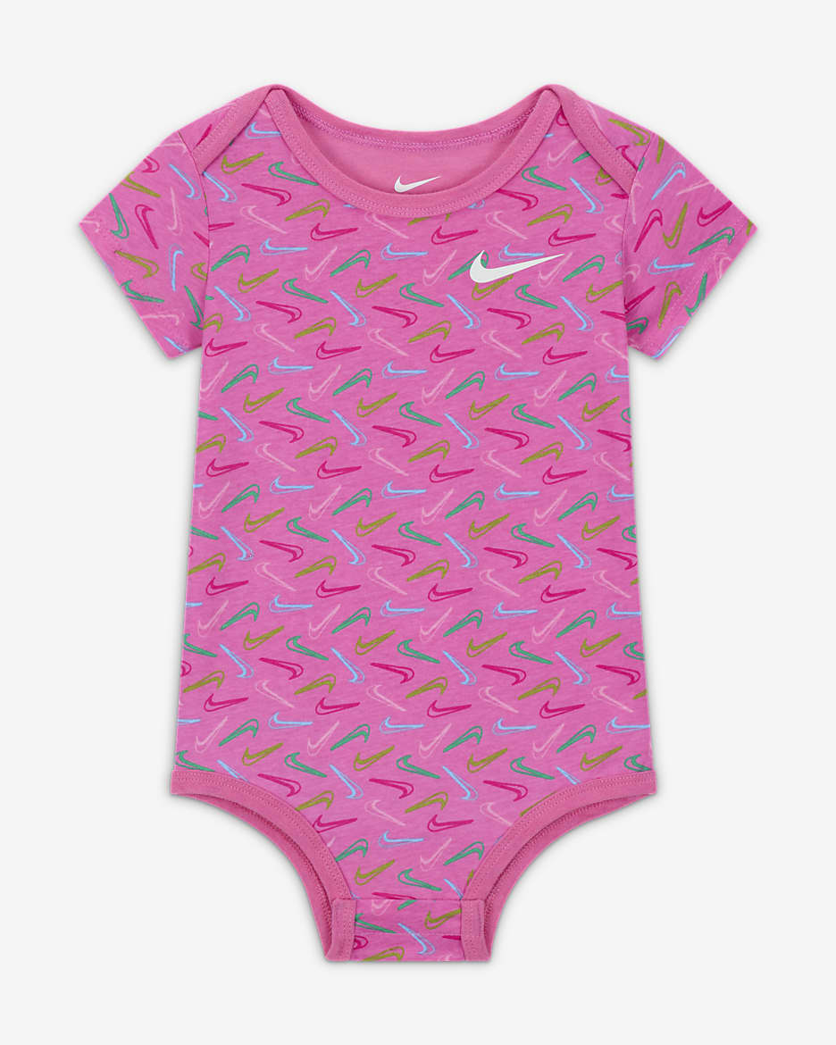 Conjunto de 3 piezas de body para bebé (12 a 24 meses) Nike Swoosh Logo - Multicolor