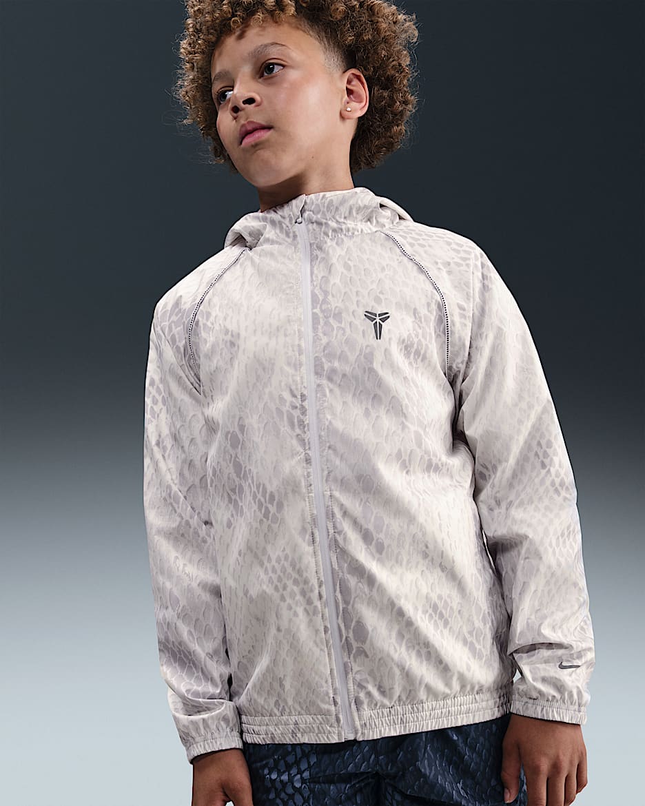 Kobe Big Kids' Lightweight Woven Jacket - White