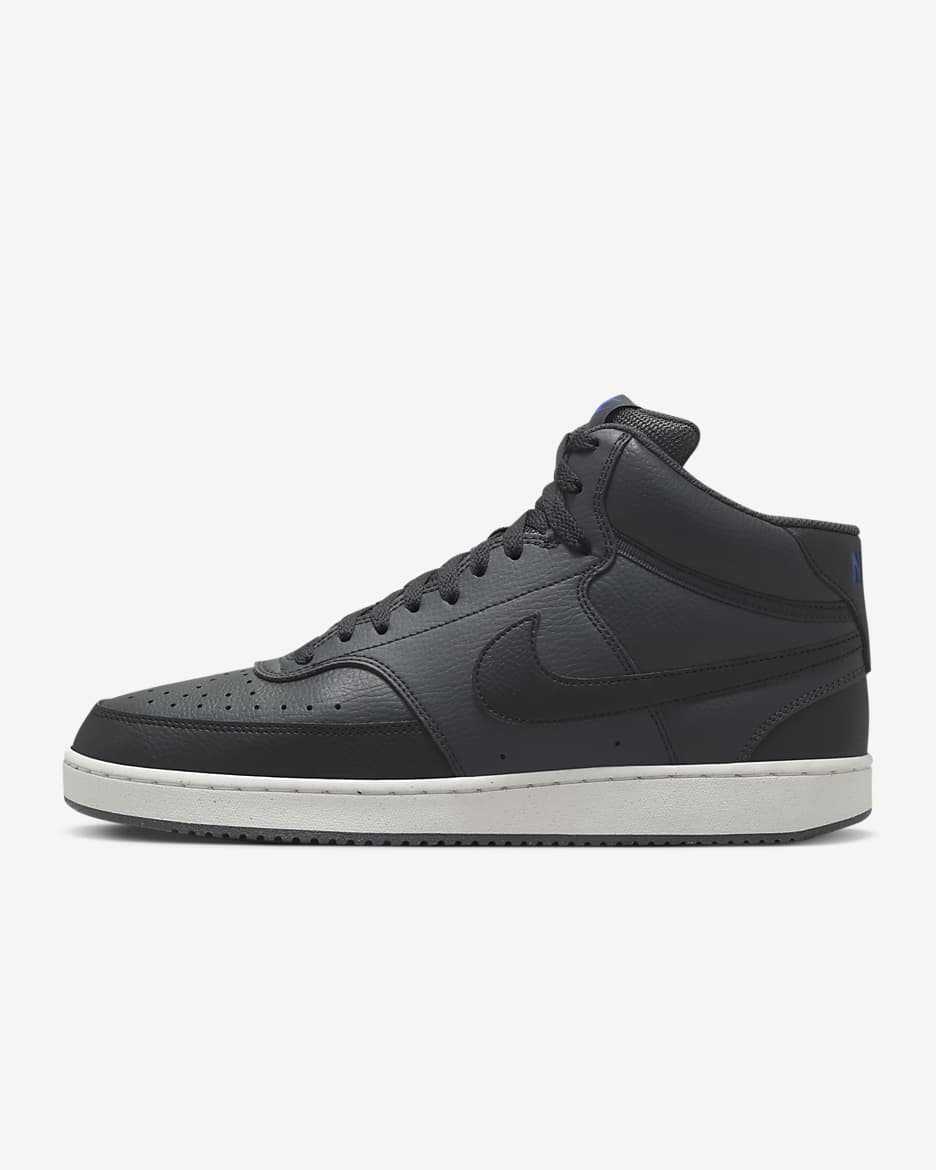 ナイキ コート ビジョン MID ネクスト ネイチャー メンズシューズ - ダークスモークグレー/オフノワール/レーサーブルー/ブラック