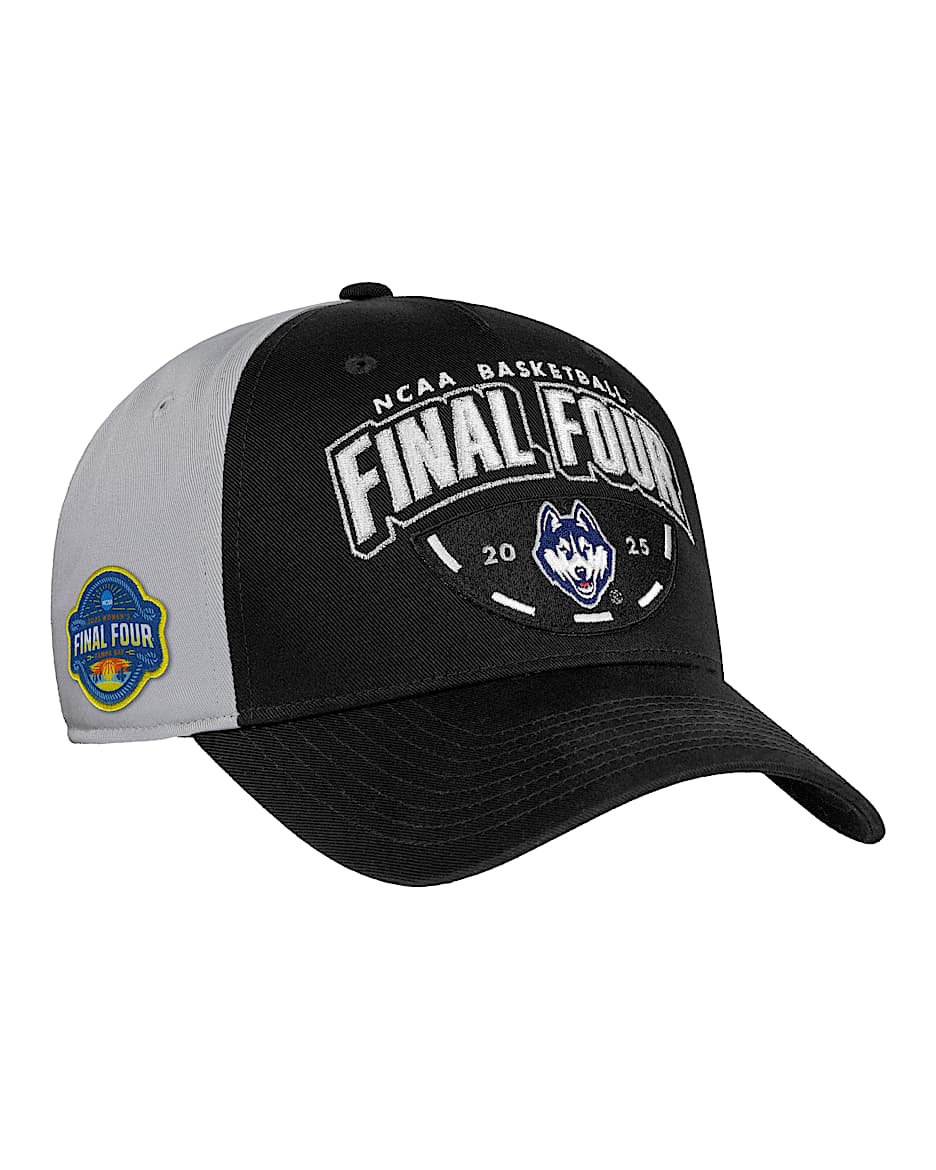Gorra universitaria Nike ajustable (equipo femenino) UConn - Negro
