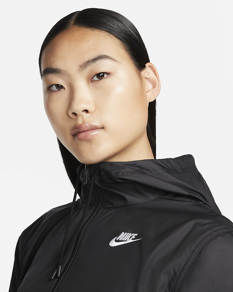 Nike Sportswear Essential Repel Women's Woven Jacket - Black/White