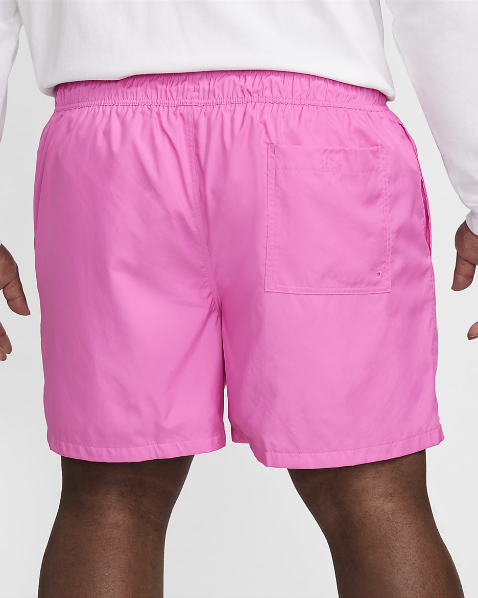 Shorts Flow in tessuto Nike Club – Uomo - Playful Pink/Bianco