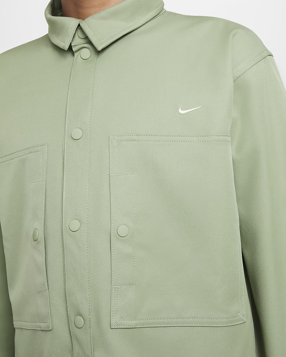 Nike Sportswear Metro Ground Older Kids' Top - Oil Green/Olive Aura