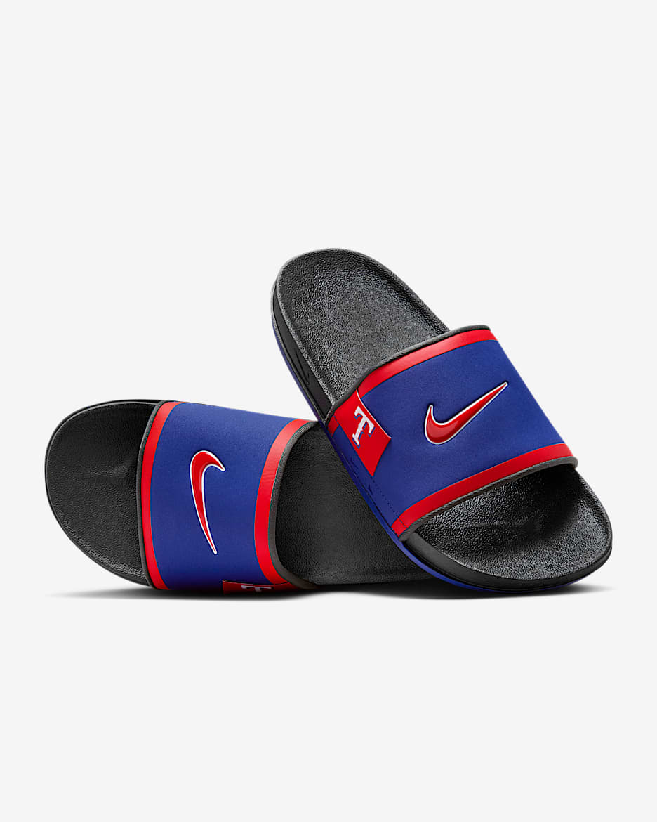Chanclas Offcourt Nike Offcourt (Texas Rangers) - Azul royal intenso/Gris humo oscuro/Rojo deportivo