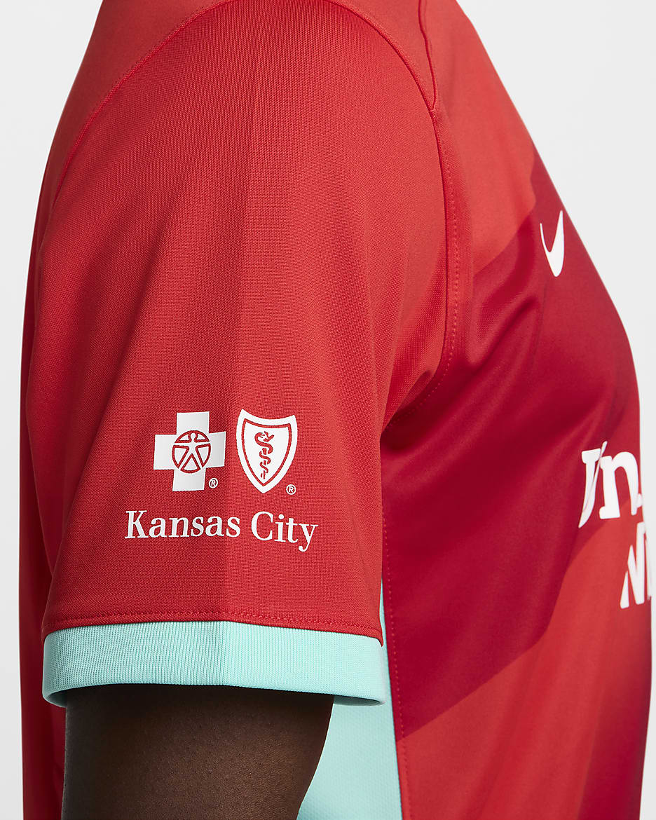 Kansas City Current 2024 Stadium Primary Men's Nike Dri-FIT NWSL Replica Jersey - Comet Red