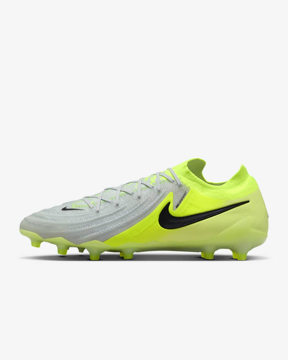 Nike Phantom GX 2 Elite AG Low-Top Football Boot - Metallic Silver/Volt/Black