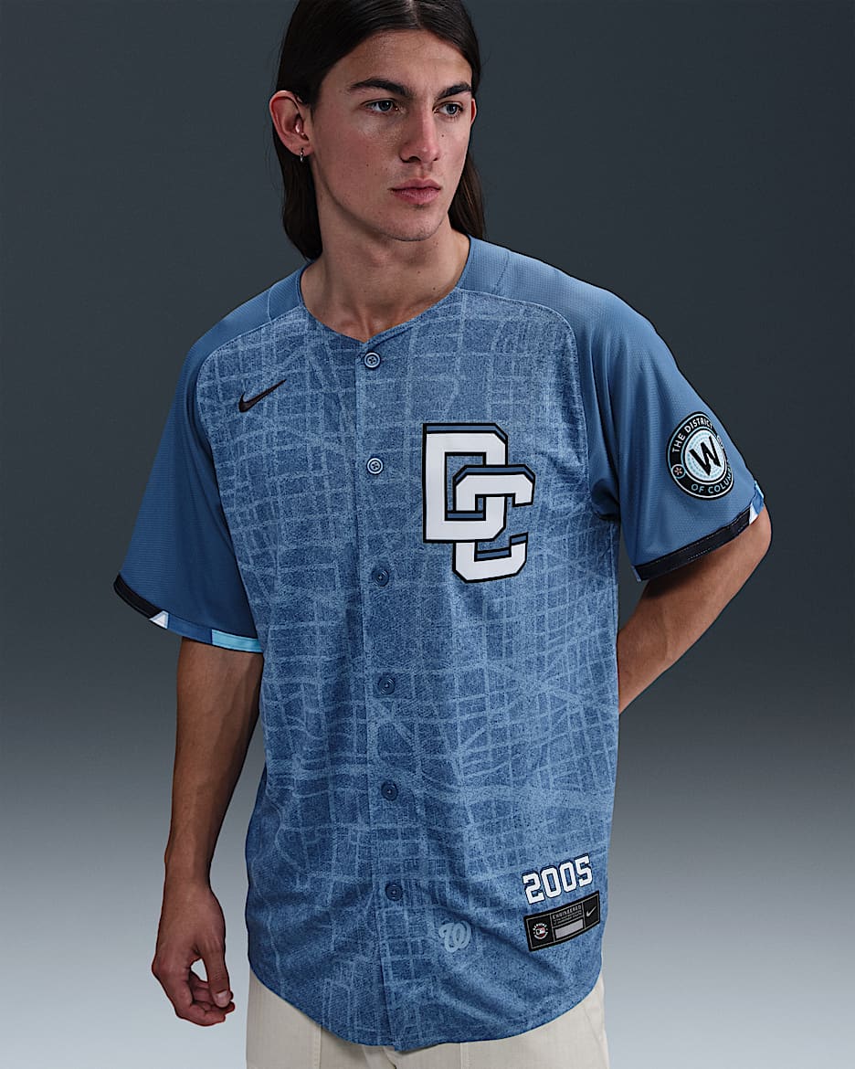 Washington Nationals City Connect Men’s Nike Dri-FIT ADV MLB Limited Jersey - Grey
