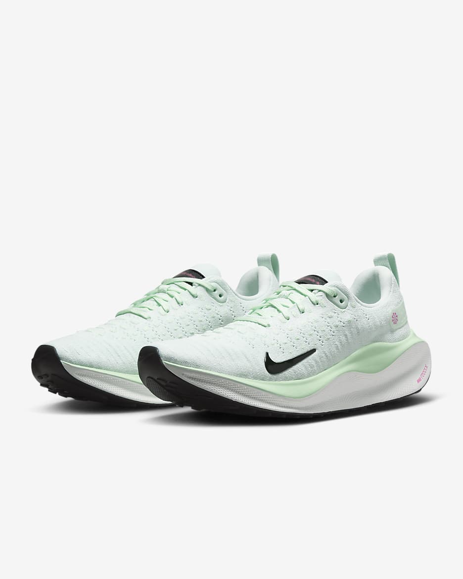 Nike InfinityRN 4 Women's Road Running Shoes - Barely Green/Vapour Green/Playful Pink/Black