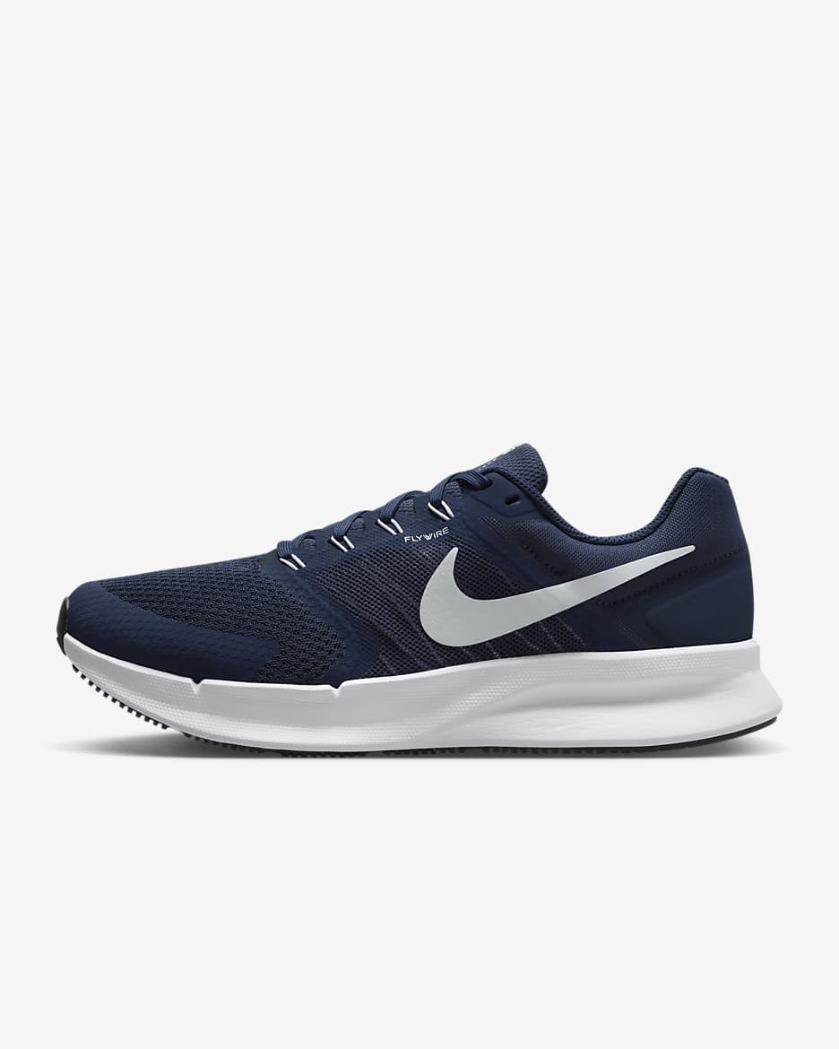 Tenis de correr en pavimento para hombre Nike Run Swift 3 - Azul marino medianoche/Blanco/Negro/Platino puro