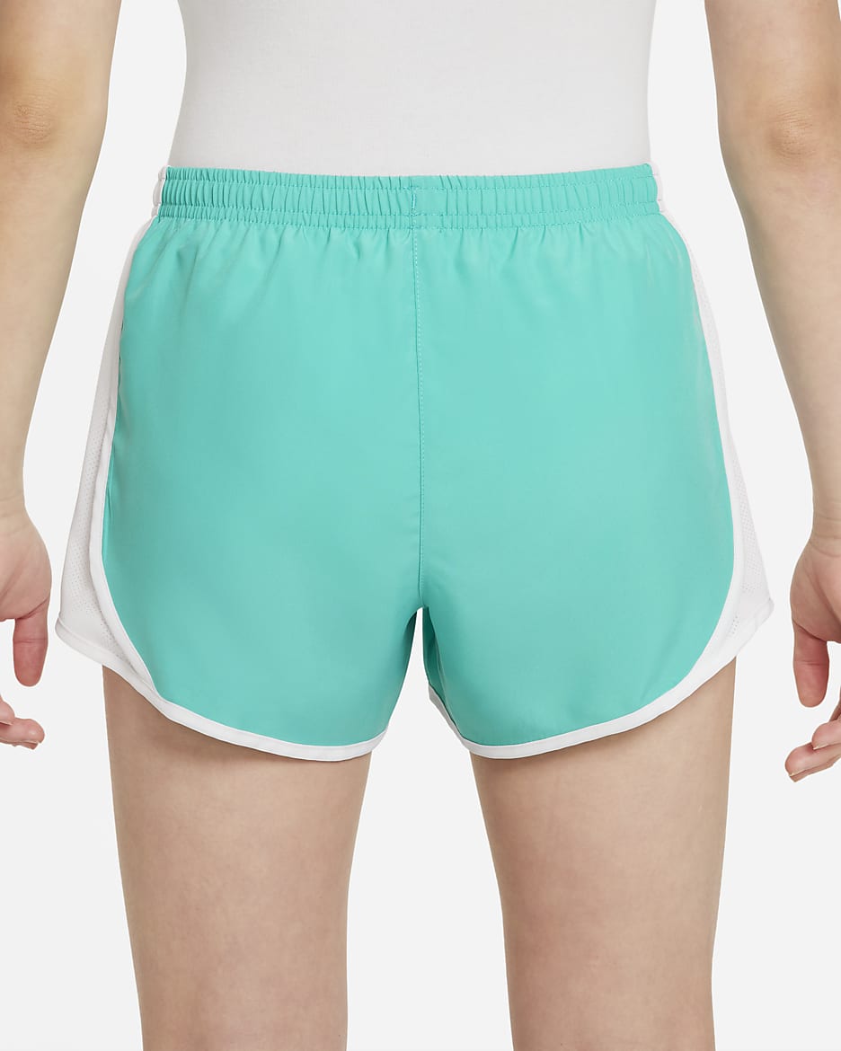 Nike Tempo Older Kids' (Girls') Dri-FIT Running Shorts - Clear Jade II/White/White/White