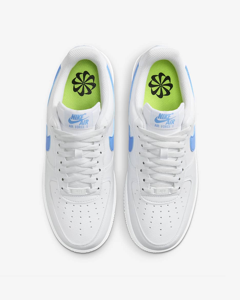 Scarpa Nike Air Force 1 '07 Next Nature - Donna - Bianco/Bianco/Volt/University Blue