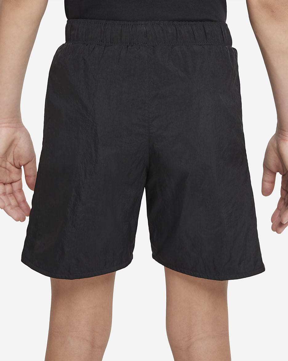 Nike Sportswear Older Kids' (Boys') Woven Shorts - Black/White