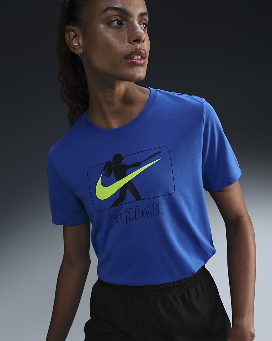 Nike Women's Dri-FIT Softball T-Shirt - Hyper Royal