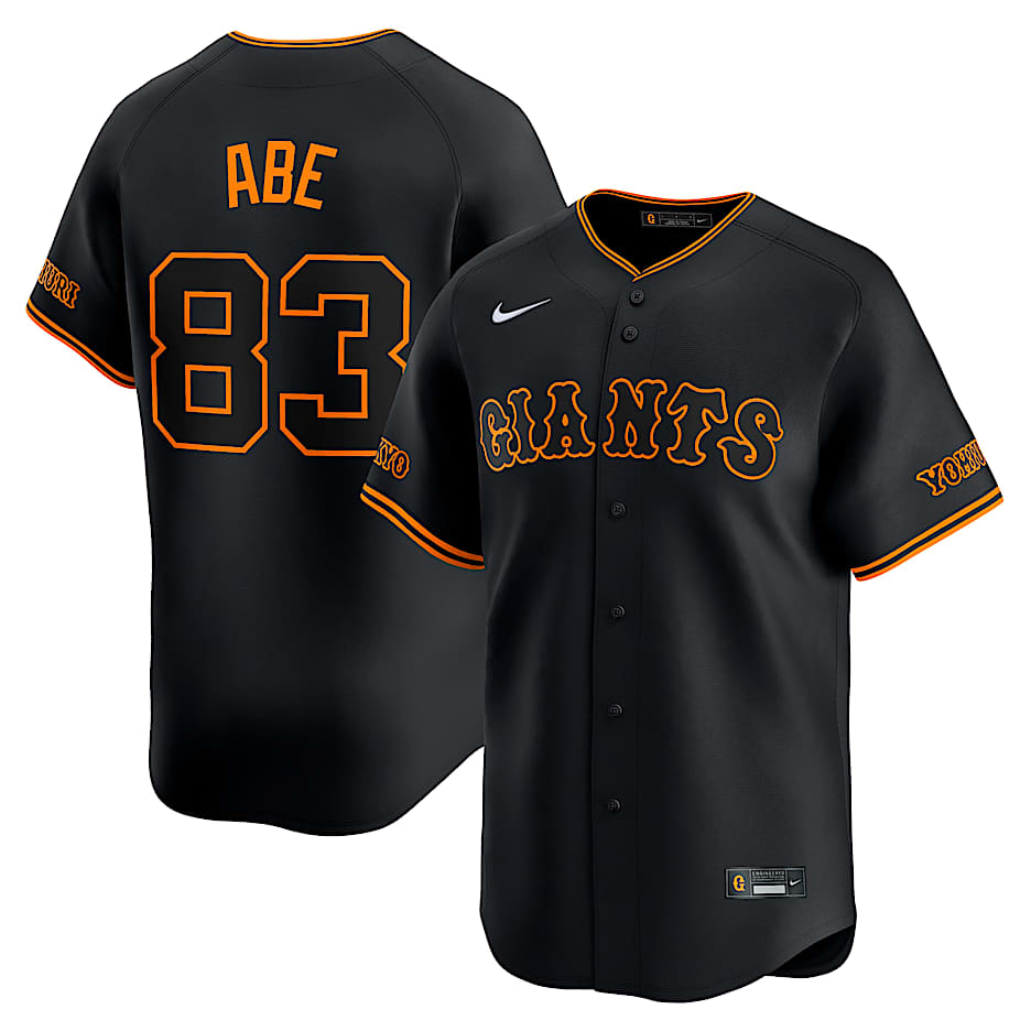 Shinnosuke Abe Yomiuri Giants Men's Replica Jersey - Black