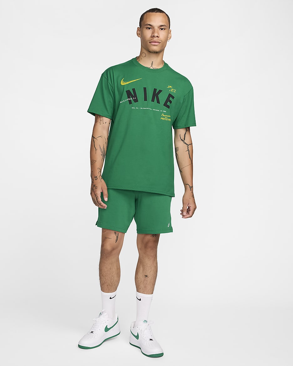 Nike Sportswear Men's Max90 T-Shirt - Malachite/Speed Yellow