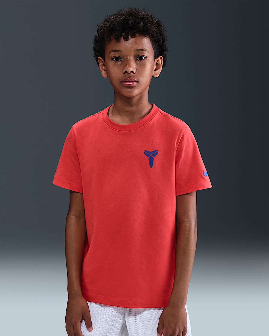 Playera para niños talla grande Kobe - Carmesí claro
