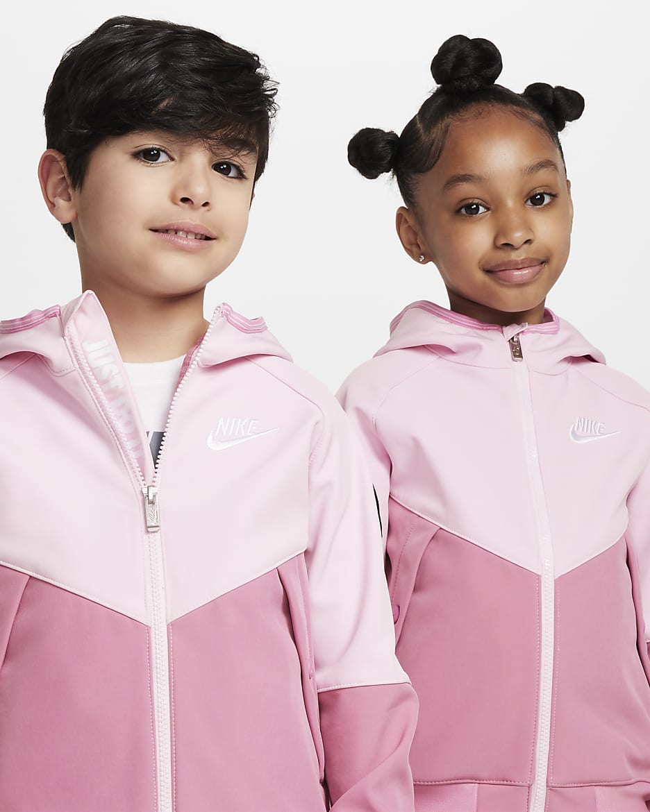 Nike Little Kids' Futura Softshell Jacket - Pink Foam