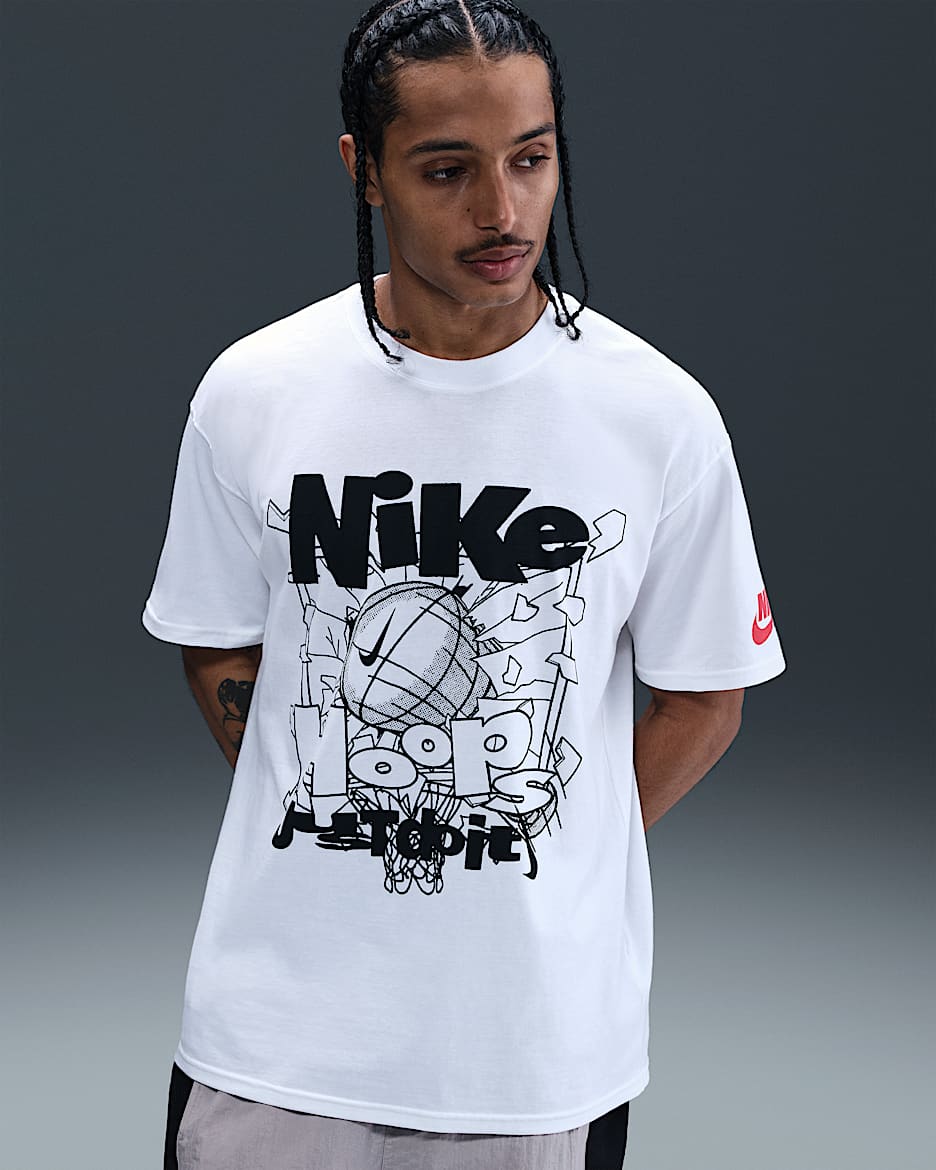 Nike Sportswear Men's Max90 T-Shirt - White/Black