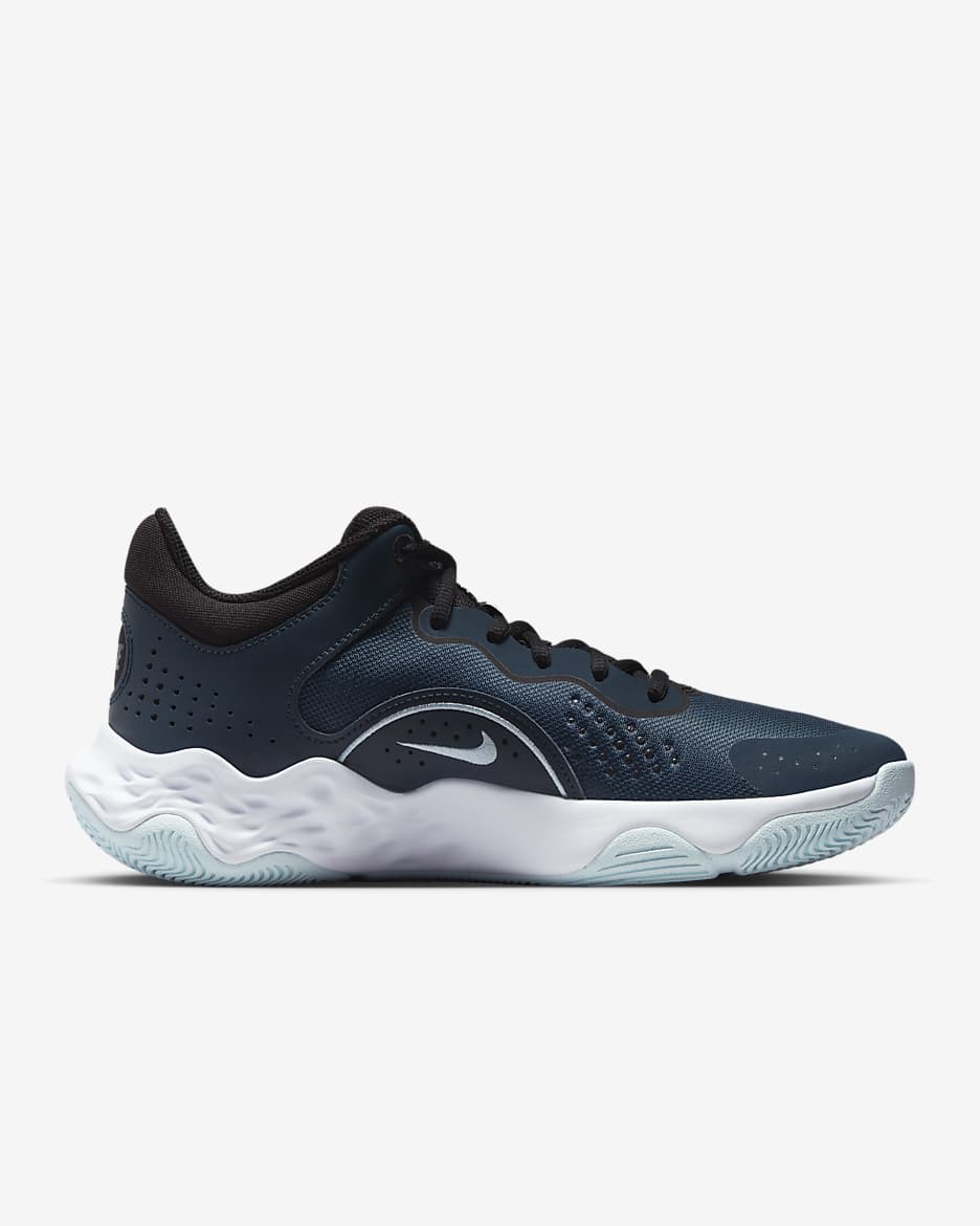 Nike Fly.By Mid 3 Basketball Shoes - Armoury Navy/Glacier Blue/White/Black