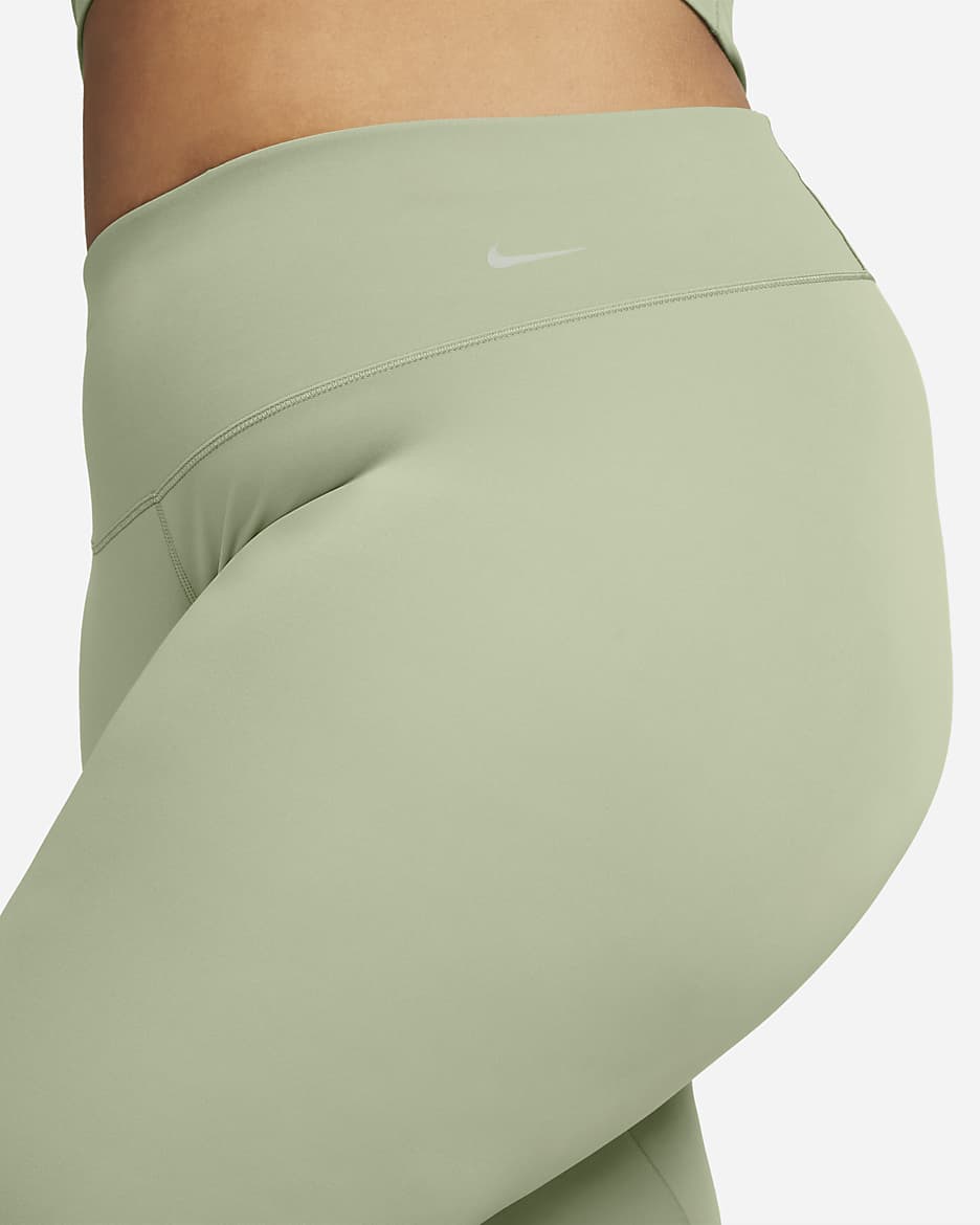 Nike Zenvy Women's Gentle-Support High-Waisted Cropped Leggings (Plus Size) - Oil Green/Black