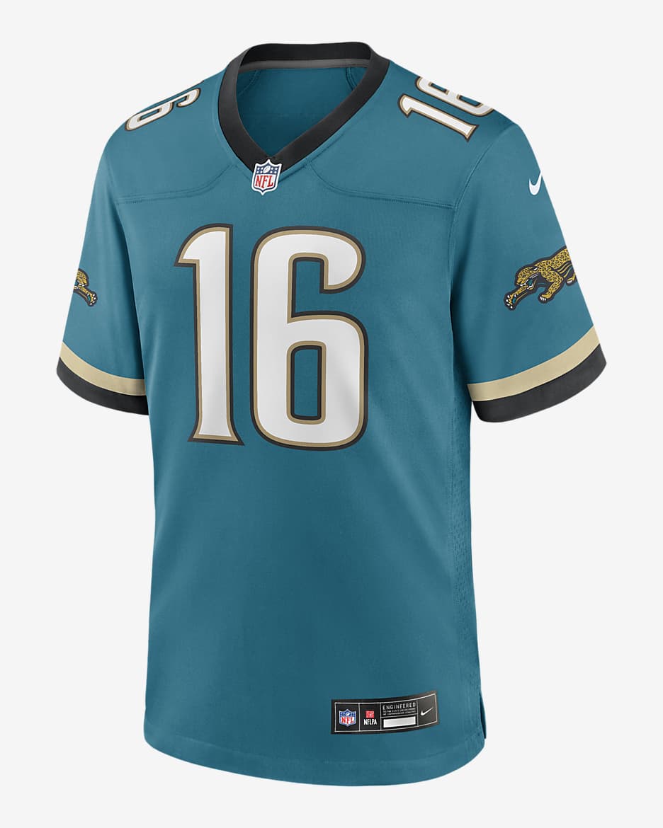 NFL Jacksonville Jaguars (Trevor Lawrence) Men's Game Football Jersey - Teal