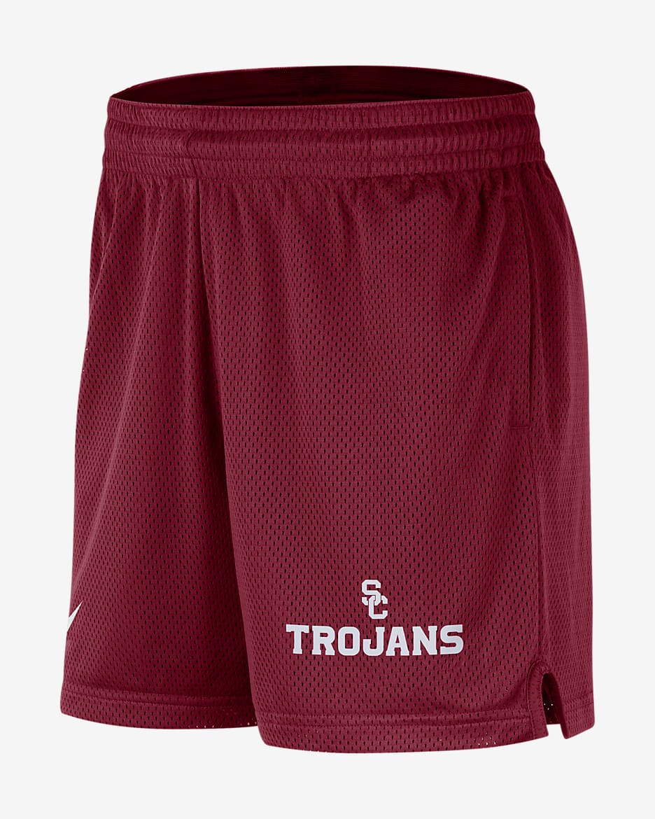 Shorts tejidos universitarios Nike Dri-FIT para hombre USC - Carmesí team/Blanco