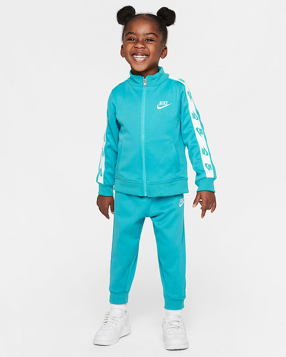 Nike Dri-FIT Toddler 2-Piece Full-Zip Set with Logo Taping - Dusty Cactus