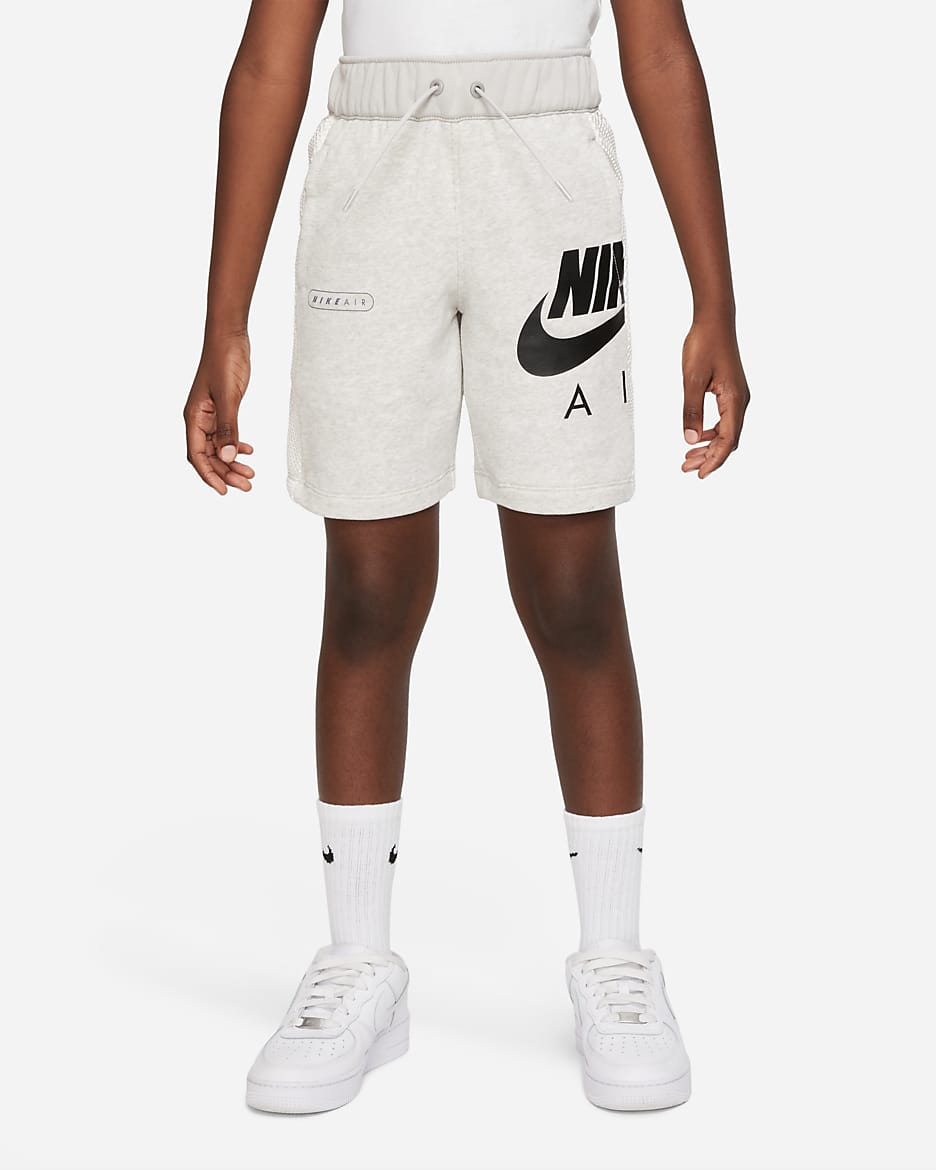 Nike Air Older Kids' (Boys') French Terry Shorts - Light Iron Ore/Heather/Phantom/Black