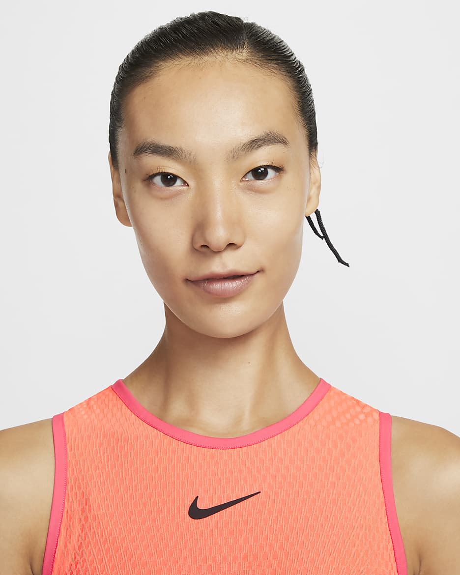 เสื้อกล้ามเทนนิส Dri-FIT ผู้หญิง NikeCourt Slam - Light Wild Mango/Aster Pink/Aster Pink/ดำ