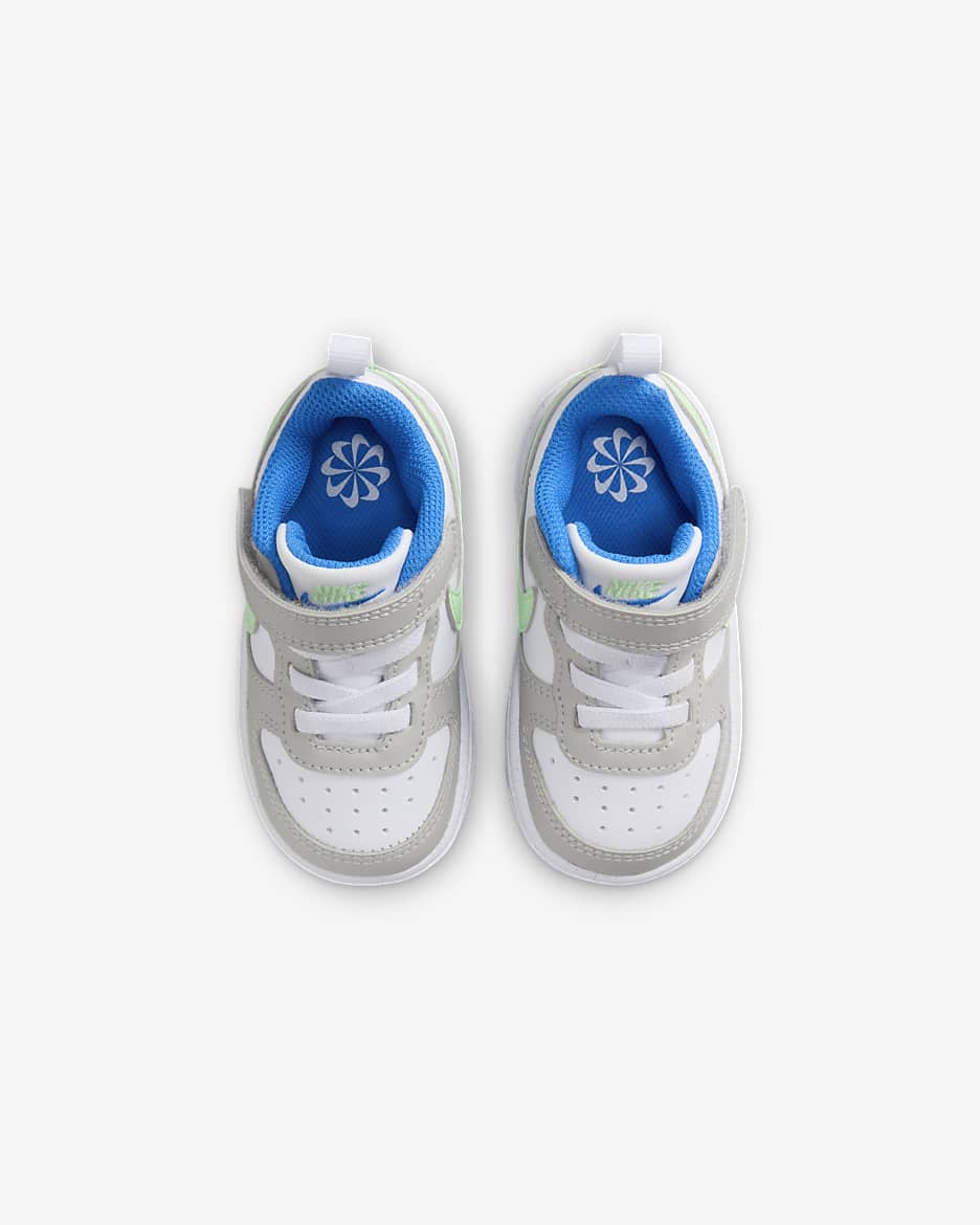 Nike Court Borough Low Recraft Baby/Toddler Shoes - Light Iron Ore/White/Photo Blue/Vapour Green