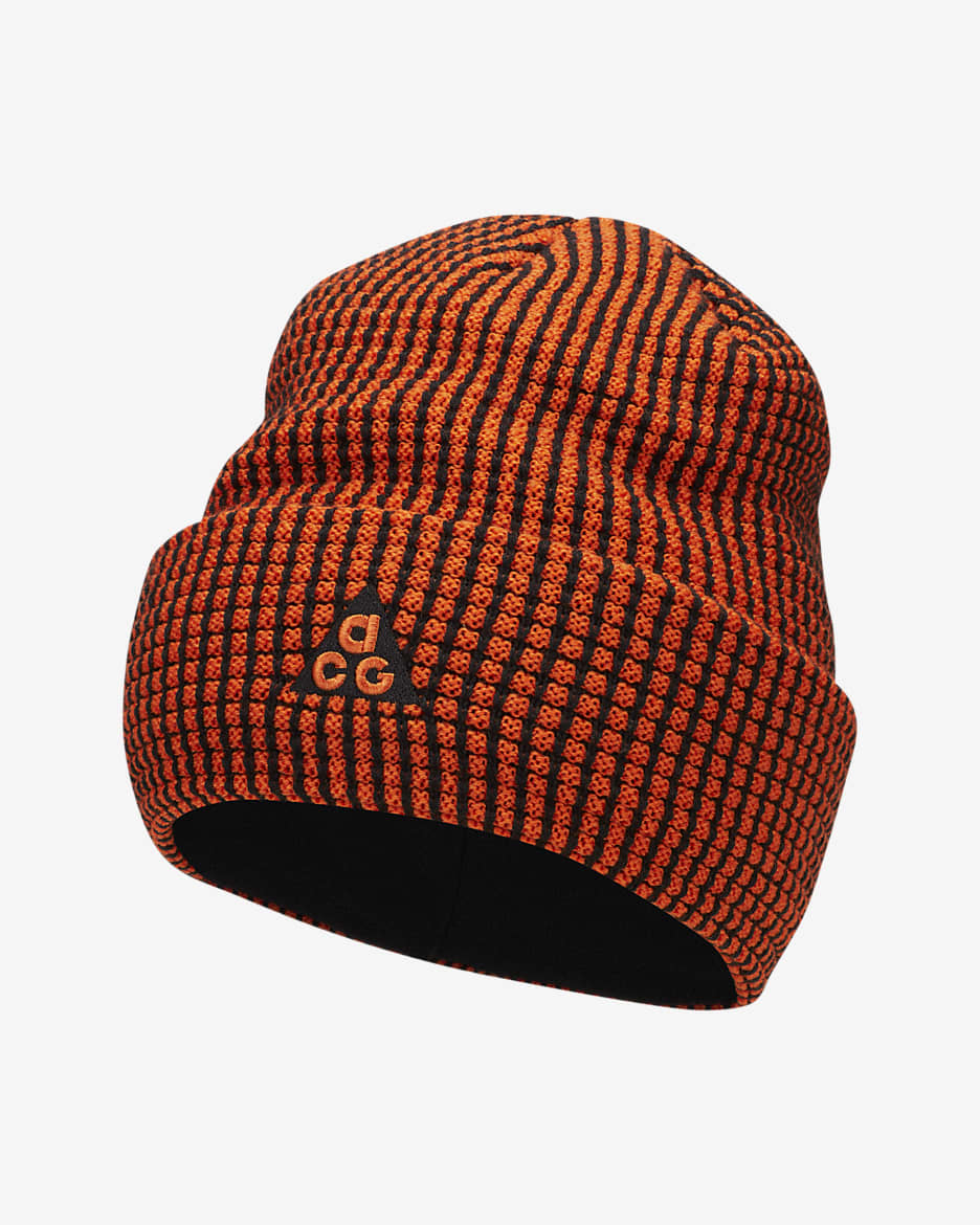 Nike Big Kids' Beanie - Black/Safety Orange/Black