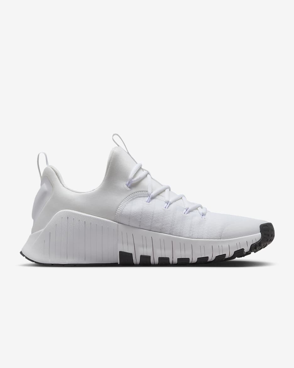 Chaussure d'entraînement Nike Free Metcon 6 pour homme - Blanc/Picante Red/Pure Platinum/Noir