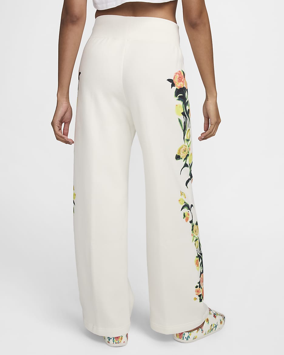 Nike Sportswear Phoenix Fleece Women's Artist Collection High-Waisted Wide-Leg Sweatpants - Sail/Sail