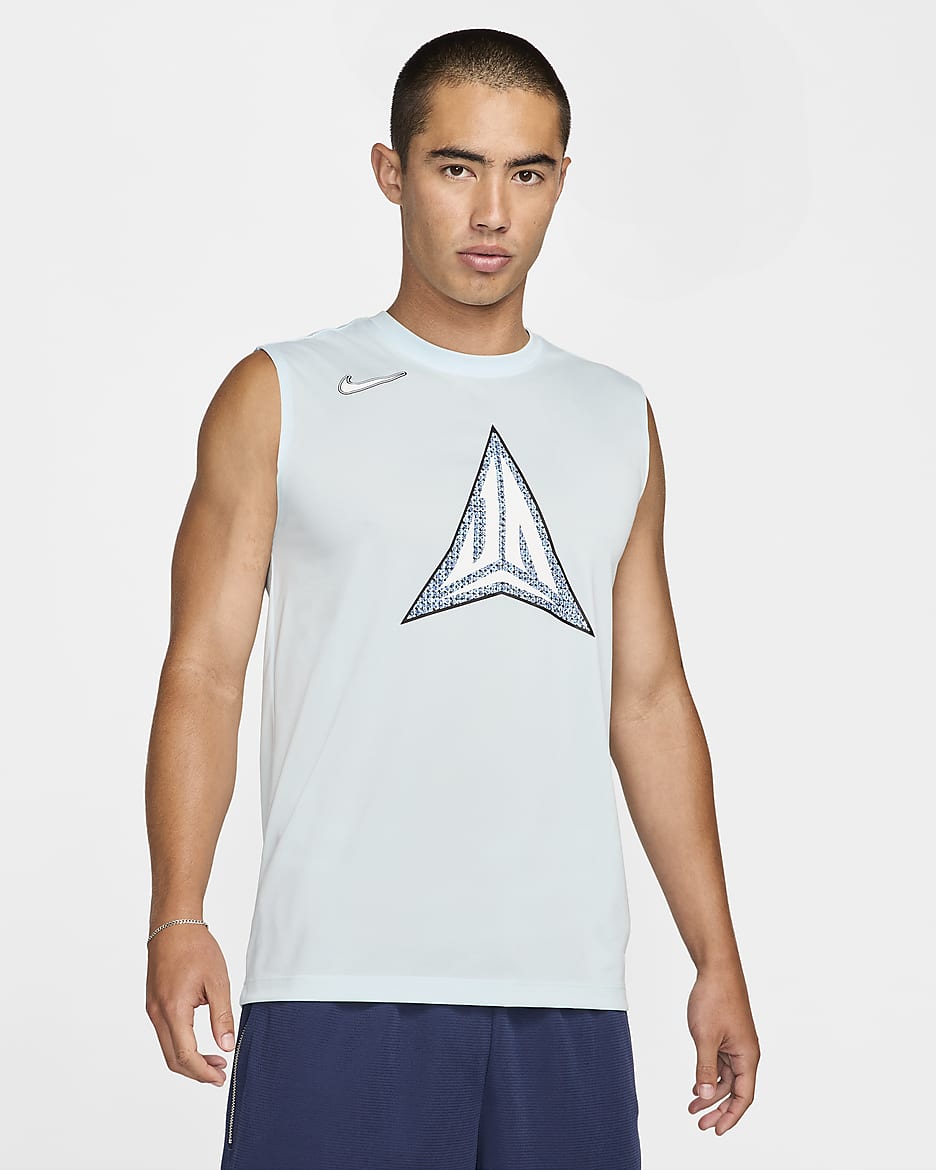 Ja Men's Dri-FIT Sleeveless Basketball T-Shirt - Glacier Blue