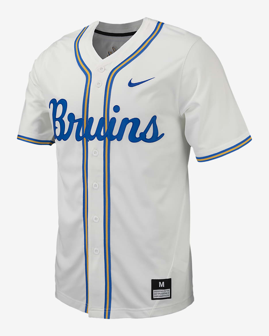 Jersey de béisbol universitario Nike Replica para hombre UCLA - Blanco