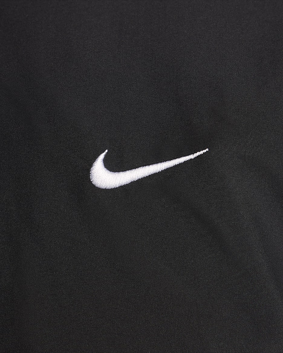 Γυναικείο bomber τζάκετ σε φαρδιά γραμμή Nike Sportswear Essential - Μαύρο/Λευκό