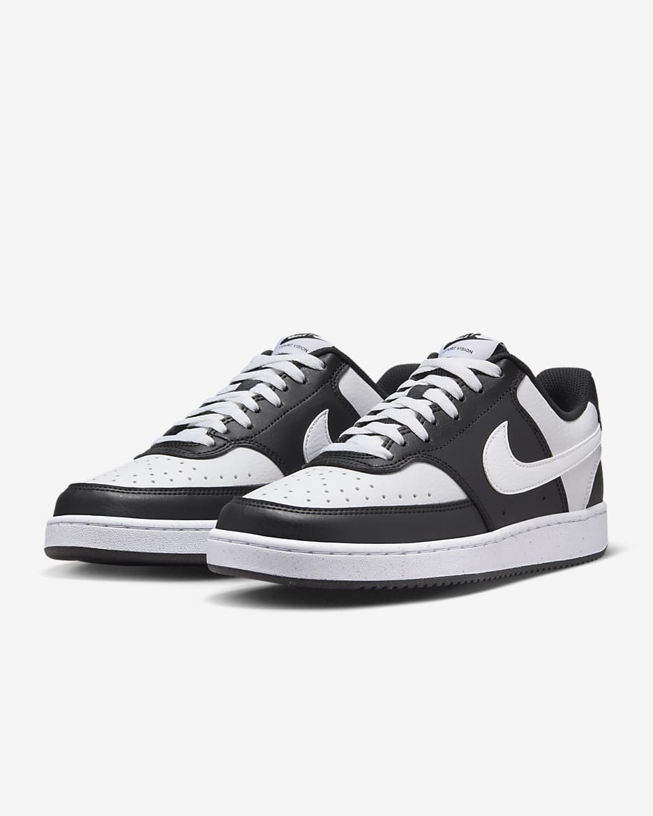 Sapatilhas Nike Court Vision Low Next Nature para mulher - Preto/Branco